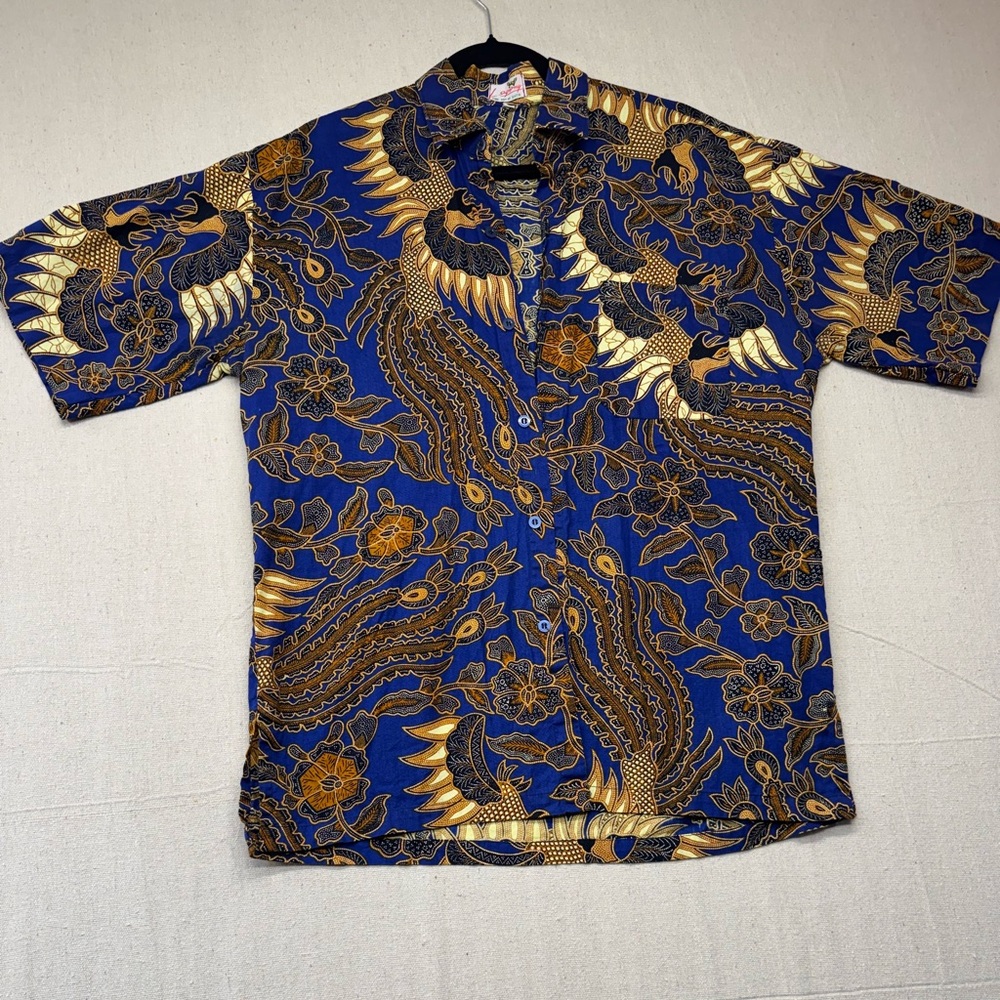Lego Men's Blue and Gold Casual Shirt
